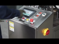 पीएलसी रोटरी कप भरने सील मशीन खाद्य कारखाने रस क्रीम कप के लिए