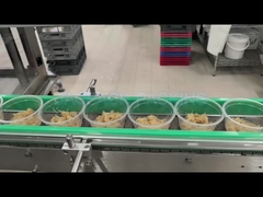 रोटरी उच्च गति क्रीम कप मिठाई कटोरा भरने की मशीन दालचीनी के साथ छिड़कें