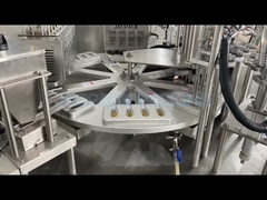 ऑटो रोटरी कप भरने सीलिंग मशीन चम्मच शहद कप भरने प्लास्टिक पैकिंग