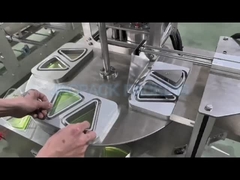 प्लास्टिक हीट सील के लिए रोटरी सैंडविच फास्ट फूड बॉक्स सीलिंग मशीन