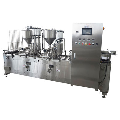 खरीदें पीएलसी नियंत्रण प्रणाली स्टेनलेस स्टील कप भराव पैकिंग मशीन online manufacture